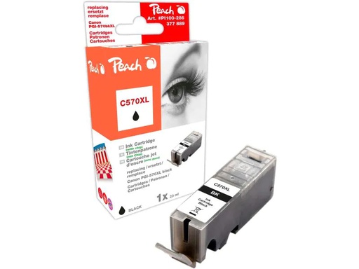 [90038405 464866] Peach Tinte Canon PGI-570BK XL Black