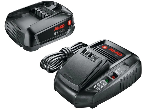 [90230140 1331446] AL-KO Akku und Ladegerät BOSCH HOME AND GARDEN Set, 18 V, 2.5 Ah