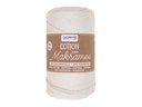 Glorex Wolle Makramee Cotton 2 mm, 250g, Creme