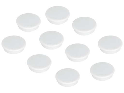 [90230321 1343011] Franken Haftmagnet Ø 24 mm, 10 Stück, Weiss