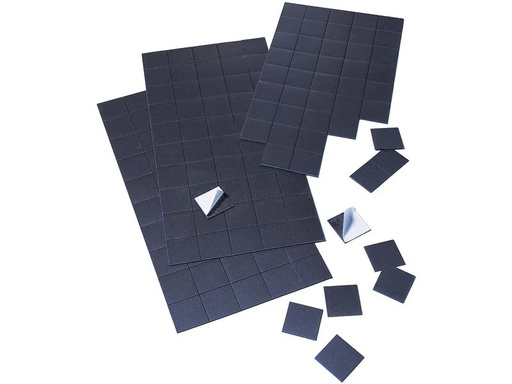 [90230324 1343090] Franken Magnetplättchen 2 x 2 cm, 50 Stück Schwarz
