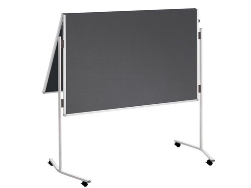 [90230334 1343235] Franken Pinnwand Eco 150 cm x 120 cm, Grau, klappbar
