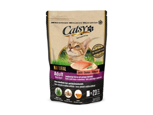 [90230391 1356645] Catsy Trockenfutter Adult Hairball Cat Salmon, 1 kg