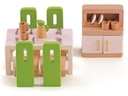 Hape Puppenhausmöbel Esszimmer