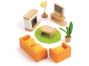 Hape Puppenhausmöbel Wohnzimmer