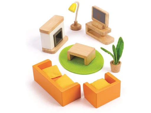 [90230503 1357140] Hape Puppenhausmöbel Wohnzimmer