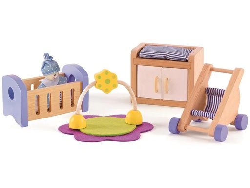 [90230560 1357145] Hape Puppenhausmöbel Babyzimmer