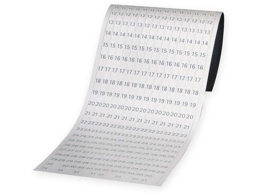 [90230607 1342995] Franken Datumsstreifen Selbstklebend 14 cm x 42 cm, Transparent