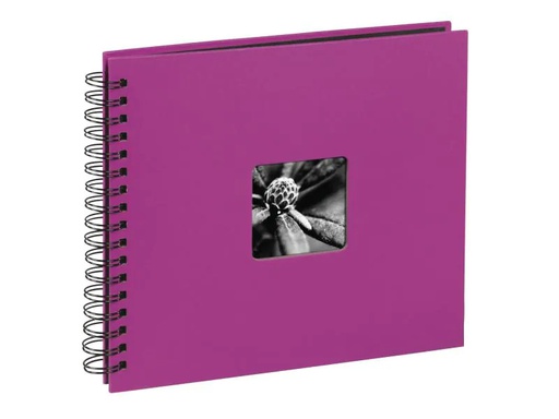 [90038552 1064790] Hama Fotoalbum Fine Art 28 x 24 cm Pink, 50 schwarze Seiten