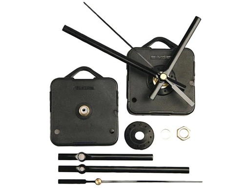 [90038604 931693] Creativ Company Uhrwerk Schwarz, max. Plattenstärke: 6 mm