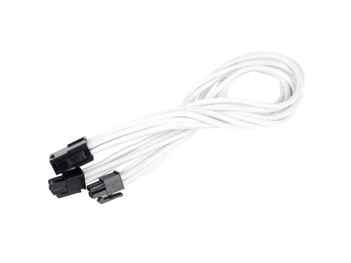 [90038619 552465] SilverStone Stromverlängerungskabel 8Pin - 4+4Pin EPS Weiss