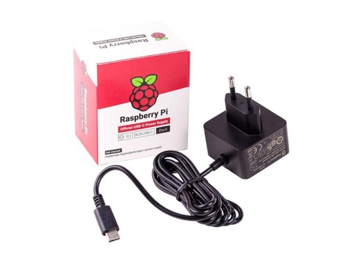 [90003846 938179] Raspberry Pi Netzteil USB-C 5.1 V 3 A Schwarz, Raspberry Pi 4