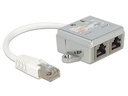 Delock Anschlussverdoppler 2xRJ45, 1x100Mbps LAN, 1xISDN 1 Stück