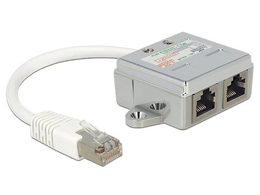 [90038758 239749] Delock Anschlussverdoppler 2xRJ45, 1x100Mbps LAN, 1xISDN 1 Stück