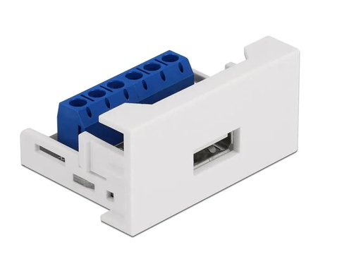 [90230754 1368586] Delock USB 2.0 Adapter Easy 45 Modul Terminalblock - USB-A Buchse
