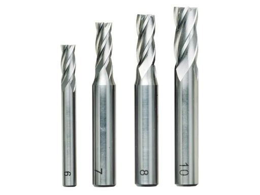 [90038786 301237] Proxxon Fräser 6-10 mm Schaftfräser, 4 Teile