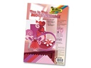 Folia Moosgummi-Set Ton in Ton 10 Stück, Rot