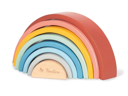 [90231118 1342647] Pinolino Stapelspielzeug Holz-Regenbogen Ruby
