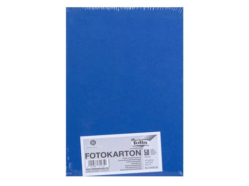 [90038813 1098821] Folia Fotokarton A4 A4, 300 g/m², 50 Blatt, Königsblau