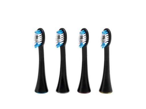 [90038823 1165112] Silk'n Zahnbürstenkopf Sonic Smile Schwarz, 4 Stück