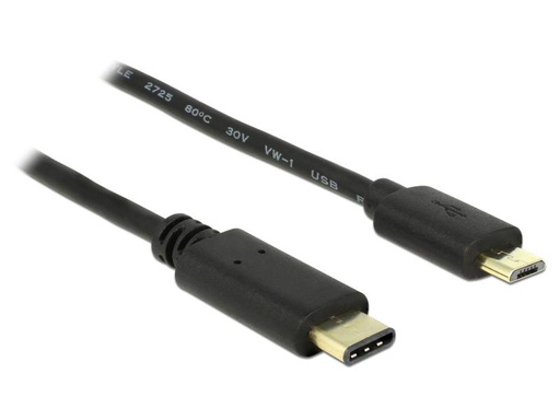 [90038830 597683] Delock USB 2.0-Kabel  USB C - Micro-USB B 2 m