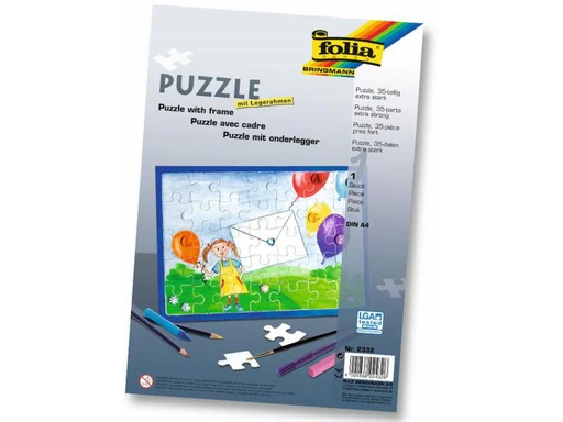 [90038852 649249] Folia Papp-Puzzle A4 mit Legerahmen, 1 Stück