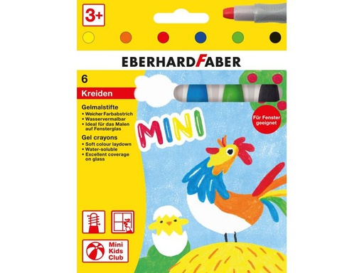 [90038870 1102062] Eberhard Faber Farbstifte Gel Basic, 6 Stück