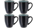 Bitz Kaffeetasse 300 ml, 4 Stück, Dunkelblau/Hellblau