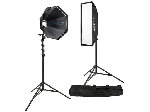[90039000 1167917] Westcott Softbox Rapid Box 2-Light Speedlite Kit