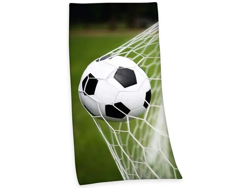 [90232127 1362954] Herding Duschtuch Fussball 75 x 150 cm, Grün/Schwarz/Weiss