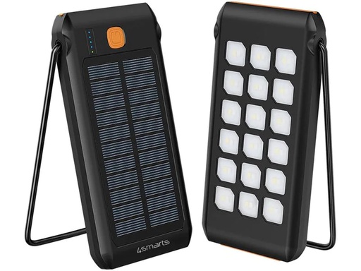 [90232201 1318700] 4smarts Solar-Powerbank TitanPack Flex 10.000 mAh