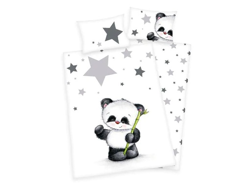 [90232452 1346120] Herding Kinderbettwäsche Panda 100 x 135 cm + 40 x 60 cm