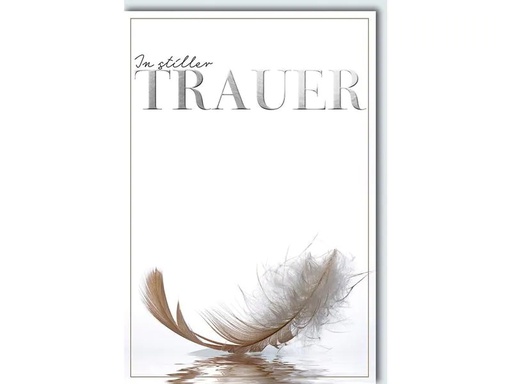 [90232478 1324054] Braun + Company Trauerkarte 11.5 x 17 cm,  inkl. Couvert