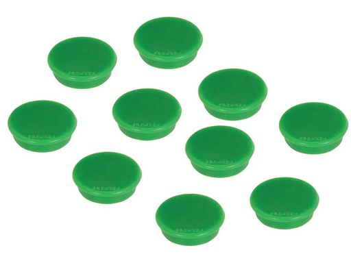 [90232486 1343008] Franken Haftmagnet Ø 24 mm, 10 Stück, Grün