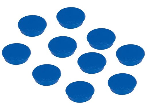 [90232546 1343009] Franken Haftmagnet Ø 24 mm, 10 Stück, Blau