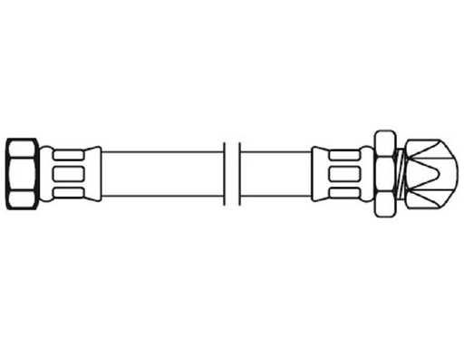 [90232646 1323033] Flexo Anschlussschlauch DN8 IG x Quetschver. 3/8 x 10 mm / 100 cm