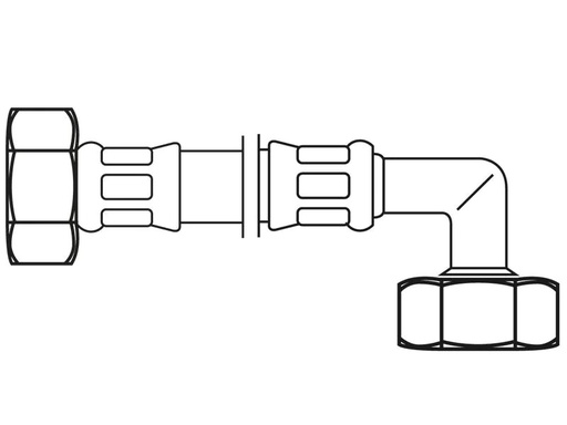 [90232696 1323038] Flexo Anschlussschlauch DN8 IG x IG 3/4 x 3/4 / 150 cm