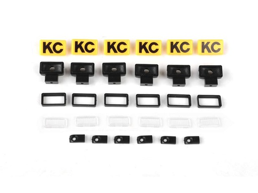 [90232718 1375073] RC4WD Modellbau-Beleuchtung KC HiLiTES Rechteckig mit Covers