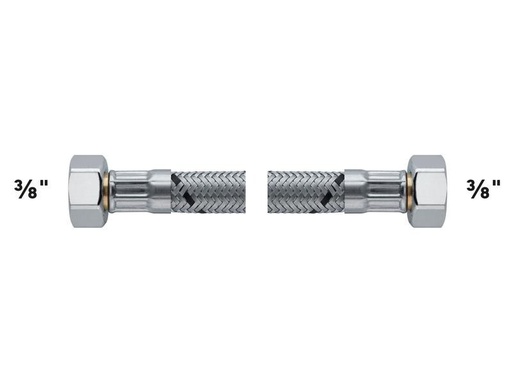 [90232781 1322953] Flexo Anschlussschlauch DN8 IG x IG 3/8 x 3/8 DN8 / 100 cm