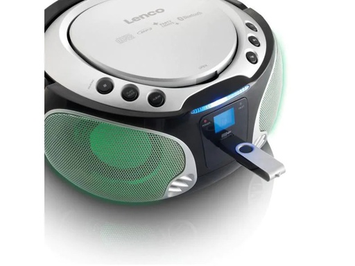 [90039221 625529] Lenco Radio/CD-Player SCD-550 Silber