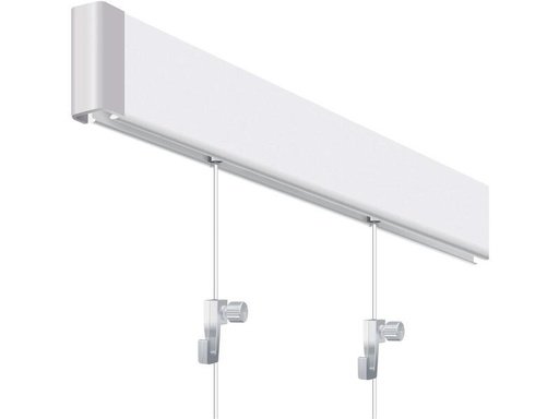 [90232860 1343308] Franken Wandschiene 5 cm x 200 cm, Weiss