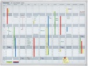 Franken Kalender Jahreskalender Deutsch 90 cm x 120 cm, Weiss