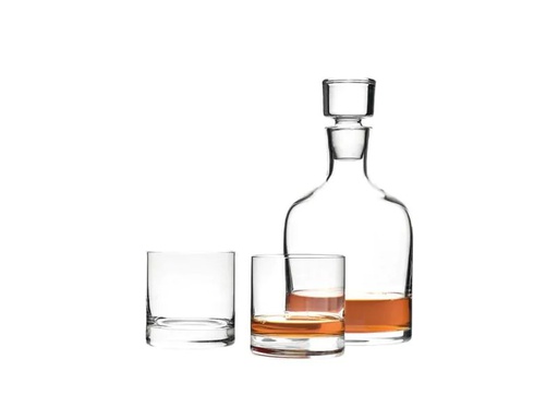 [90039288 552820] Leonardo Whisky-Set Ambrogio 1.5 l 3-teilig, Transparent