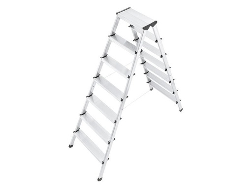 [90233057 1334926] Hailo Doppelstufenleiter D60, Alu 7 Stufen