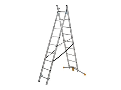 [90233112 1334943] Hailo Kombileiter HobbyLOT 2 x 9 Sprossen