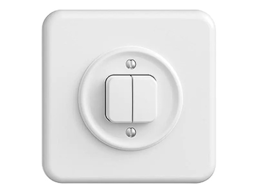 [90233163 1346781] Feller STANDARDdue UP-Schalter STANDARDdue 1/3+3/1L Weiss, IP20