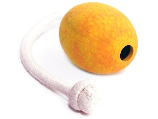 [90233212 1366182] Wolters Hunde-Spielzeug Straussenei mit Seil, M