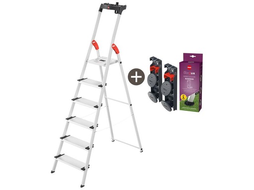 [90233225 1334929] Hailo Bockleiter L80 ComfortLine Garden 6 Stufen