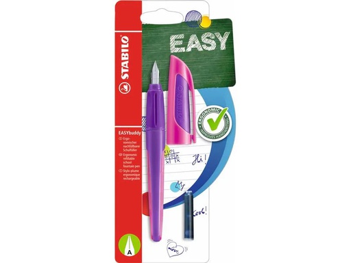 [90039356 1103426] STABILO Füllfederhalter EASYbuddy Medium (M), Lila/Magenta