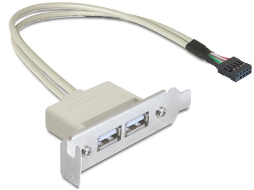 [90039381 846232] Delock Bracket USB2.0 Pin Header Low Profile